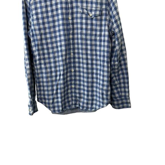 Vineyard Vines Crosby Shirt Cotton Blue & White Check Print Button Down Shirt M - Picture 4 of 8